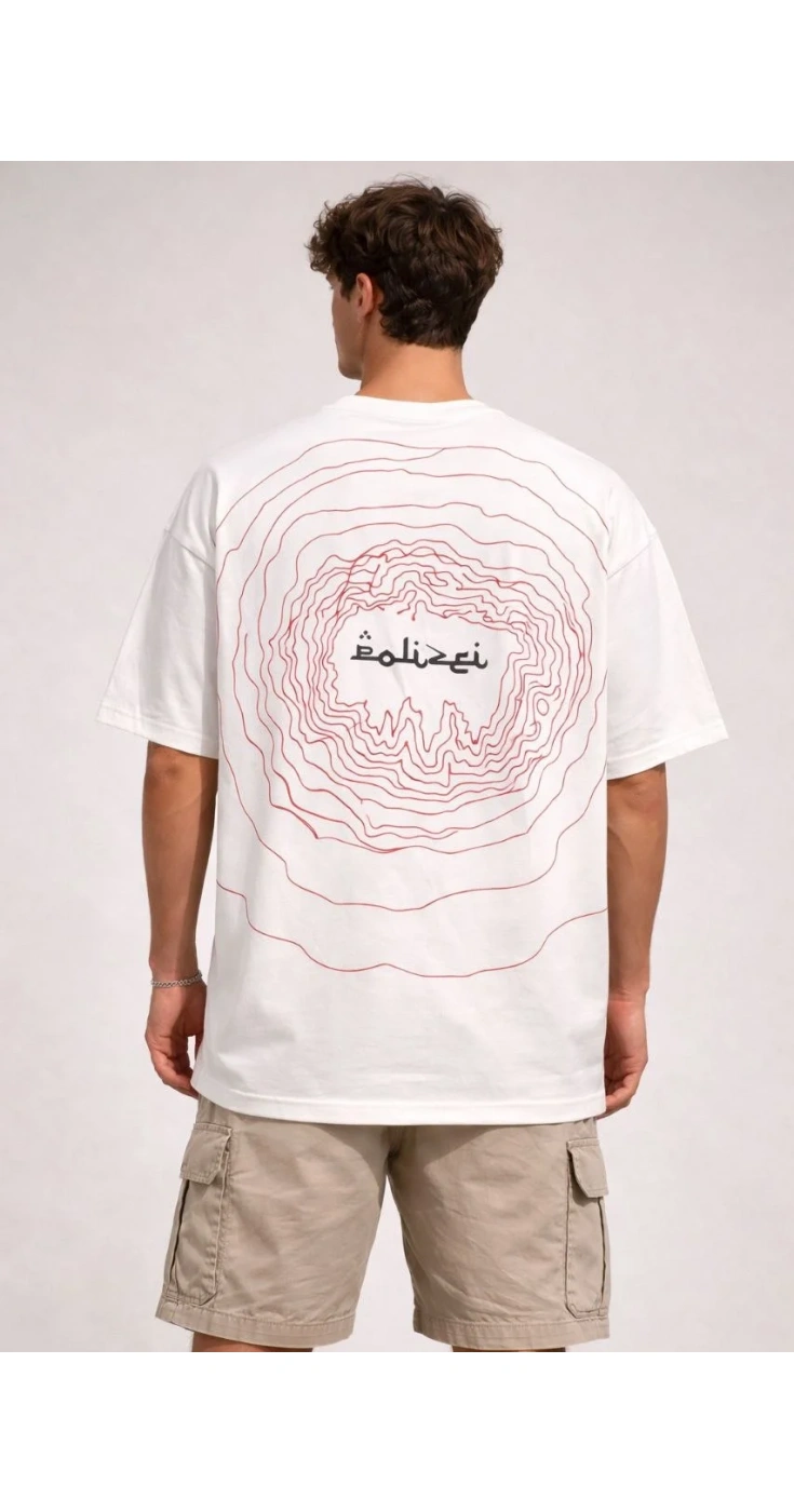 Erkek Tişört Bisiklet Yaka Baskılı Kısa Kol yazlık Streetwear T-shirt