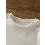 Kadın Tişört Bisiklet yaka Baskılı Yazlık Kısa Kol Ovarsize T-shirt - Görsel 4
