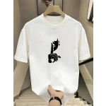 Kadın T-Shirt Bisiklet Yaka Kısa kol Baskılı tişört