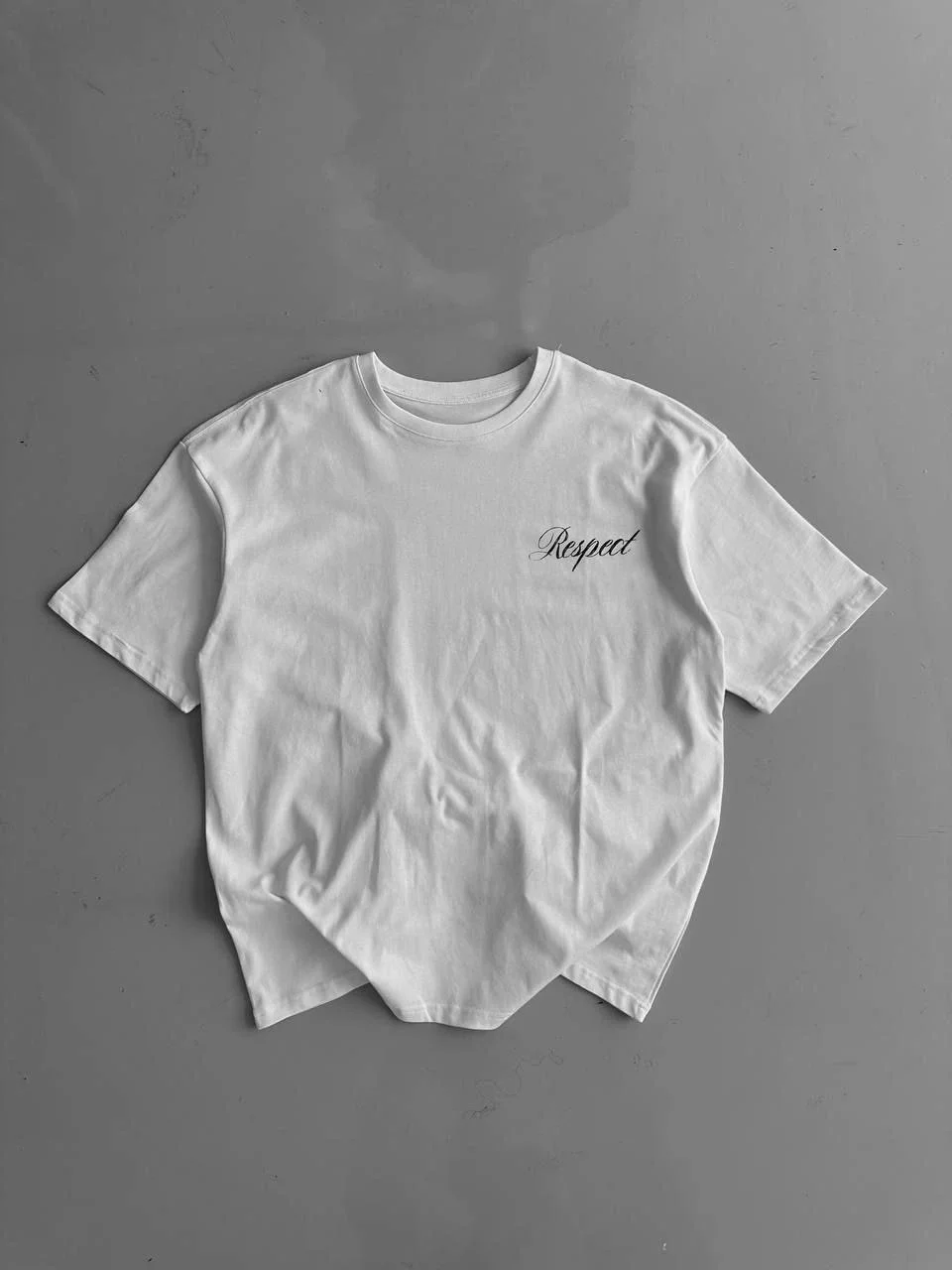 baskili-oversize-bisiklet-yaka-t-shirt-beyaz-42289769-sw960sh1280 Erkek Baskılı T-Shirt Kısa Kol Bisiklet Yaka Regular Fit Yazlık Tişört - Görsel 1
