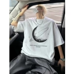 Erkek Baskılı Tişört Kısa Kol Bisiklet Yaka Ovarsize T-Shirt - Görsel 2