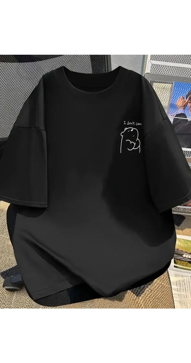 Kadın Tişört Bisiklet yaka kısa kol Eğlenceli Karikatür T-shirt