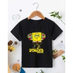 Bisiklet Yaka Kısa Kol Çocuk Baskılı T-Shirt - Görsel 2