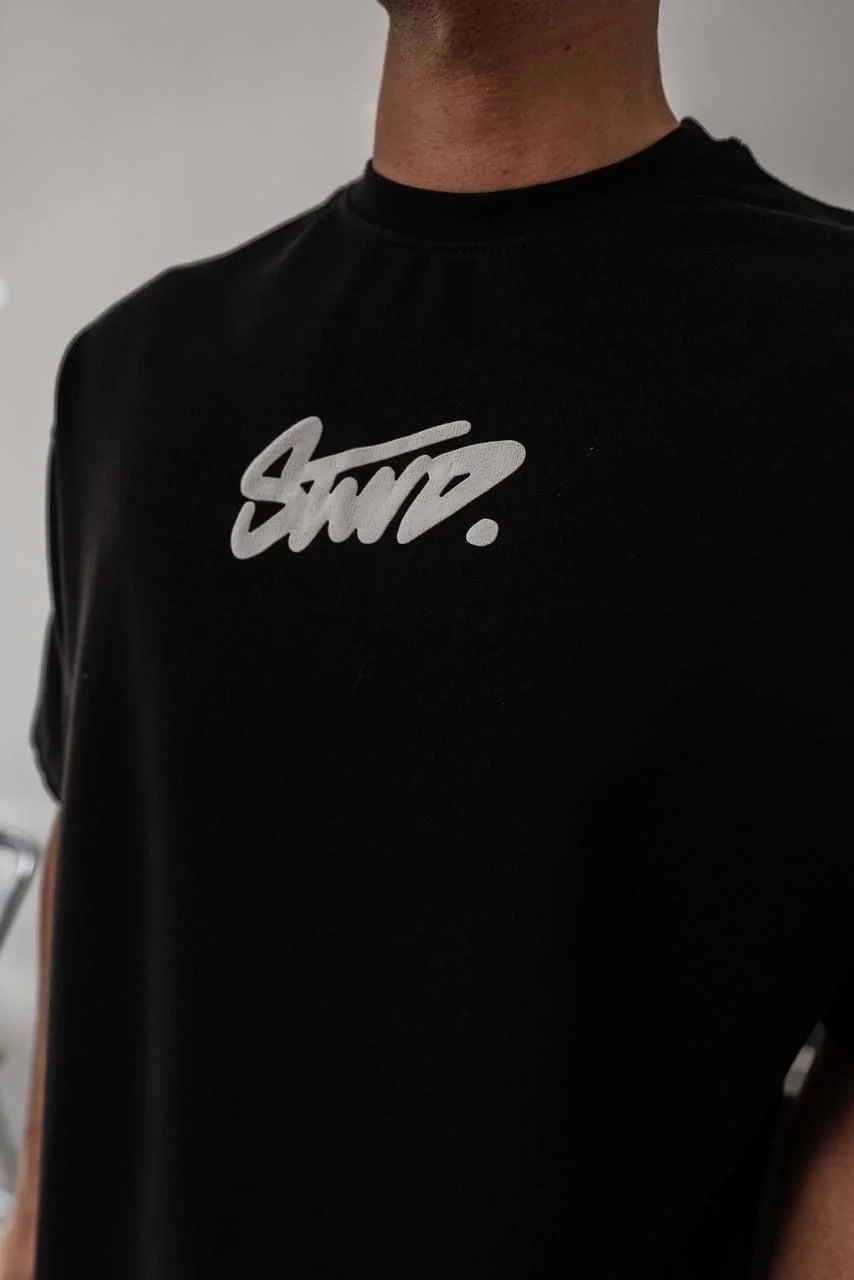 erkek-baskili-oversize-t-shirt-siyah-28568741-sw854sh1280 Erkek Tişört Yazlık Baskılı Oversize Kısa kol T-shirt - Görsel 1