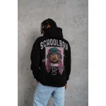Erkek SCHOOL BOY Baskılı üç iplik pamuklu  Kapüşonlu Sweat