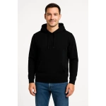 Erkek 3 İplik Pamuklu Kapüşonlu Kanguru Cepli SweatShirt hoodie - Görsel 7