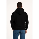 Erkek 3 İplik Pamuklu Kapüşonlu Kanguru Cepli SweatShirt hoodie - Görsel 3