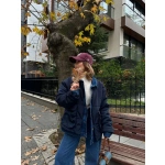 Kadın Jeans Detaylı Cıtcıtlı Ceket Mont - Görsel 5