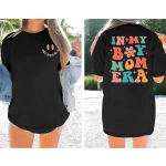 Kadın Baskılı T-Shirt Kısa Kol Bisiklet Yaka Ovarsize Rahat Kalıp Tişört