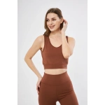 Kadın Fitilli Baskılı Crop - Görsel 4