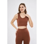 Kadın Fitilli Baskılı Crop - Görsel 5