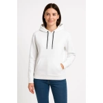 Kadın 3 İplik Pamuklu Kapüşonlu Kanguru Çepli SweatShirt hoodie
