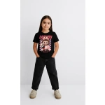 Kız Labubu Çocuk Baskılı T-Shirt - Görsel 2