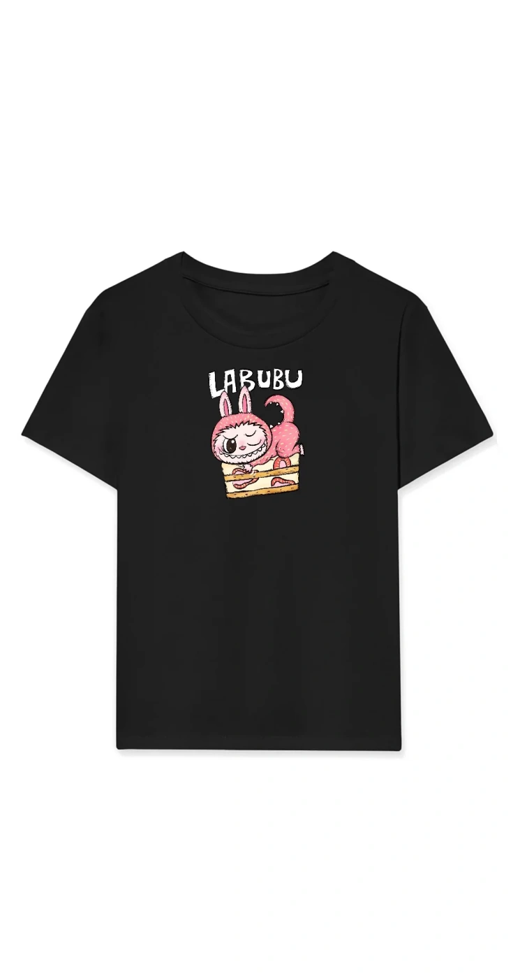 Kız Labubu Çocuk Baskılı T-Shirt