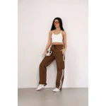 Kadın Praşut Kargo Çeplı Baggy Esofman Alt pantalon - Görsel 2