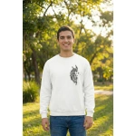 Sevgililer Günü Özel Bisiklet Yaka Baskılı Oversize Sweatshirt