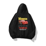 Sevgililer Günü Özel Kapüşonlu Araba Baskılı Oversize Sweatshirt