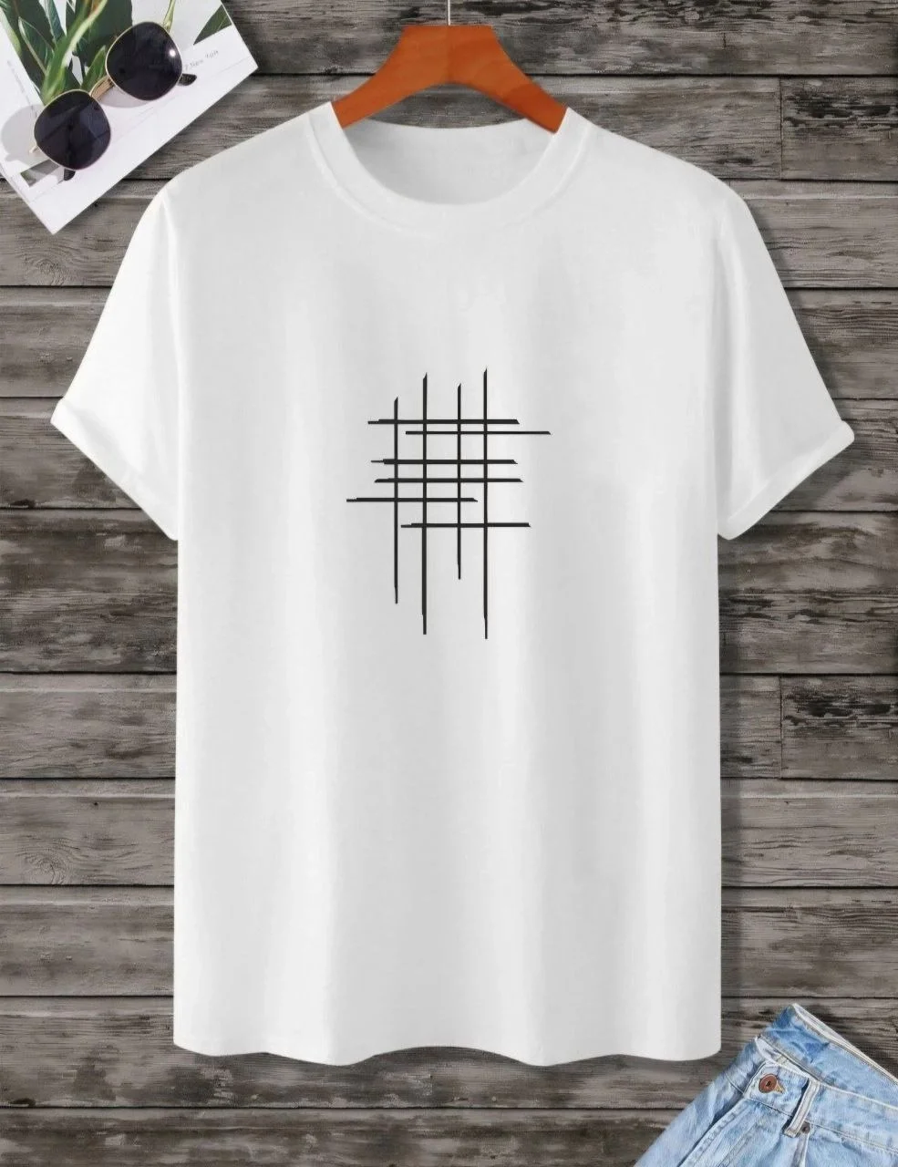 unisex-baskili-oversize-t-shirt-beyaz-2720256-sw985sh1280 Kadın Baskılı Oversize kısa kol T-Shirt - Görsel 1