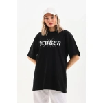 Kadın Baskılı Oversize T-Shirt - Görsel 6