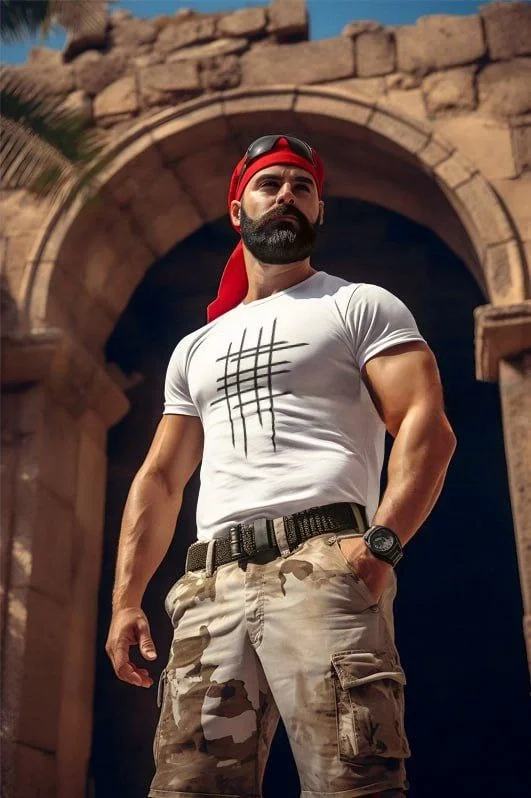 unisex-bisiklet-yaka-baskili-oversize-t-shirt-beyaz-85626851-sw531sh798 ERKEK Bisiklet Yaka Baskılı kısa kol T-Shirt - Görsel 1