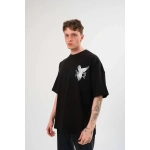 Erkek Bisiklet Yaka Baskılı Kısa kol T-Shirt