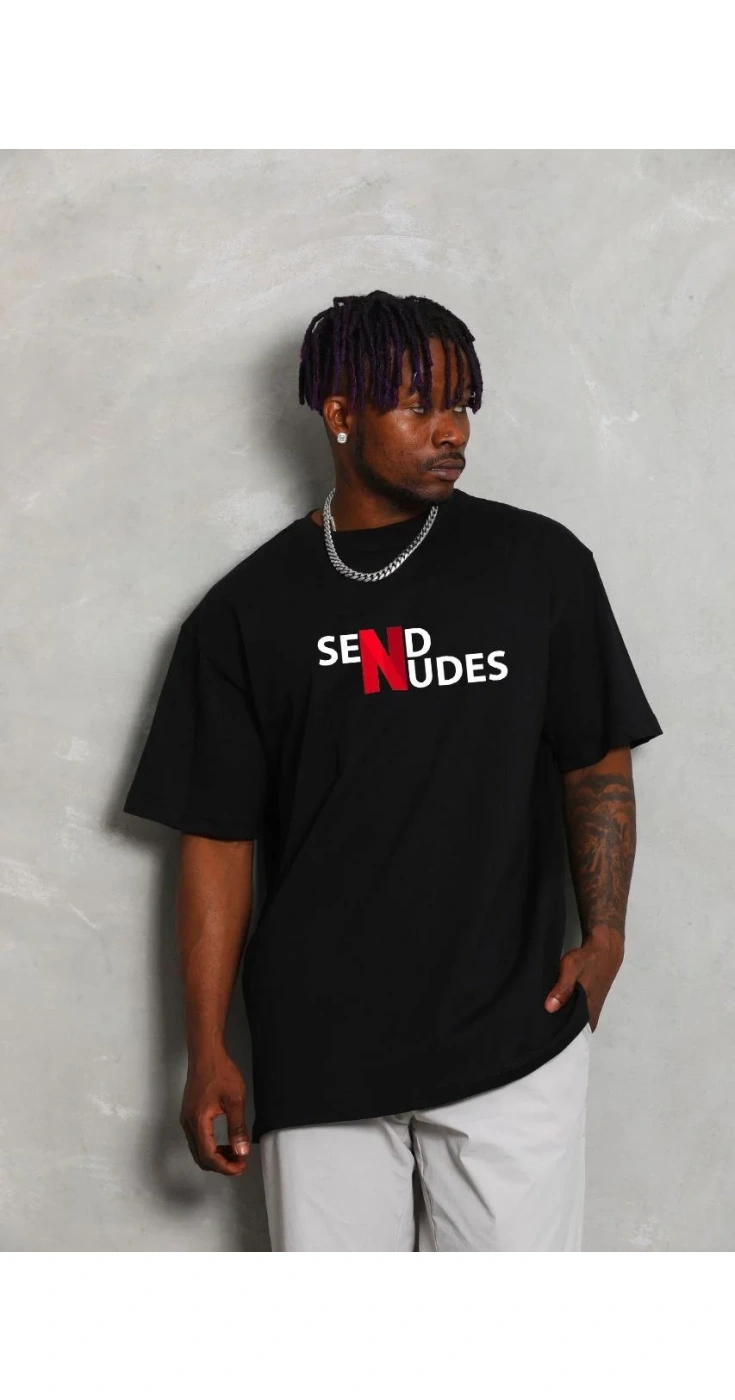 Erkek Baskılı T-Shirt Kısa Kol Bisiklet Yaka Regular Fit Rahat Kalıp Günlük Tişört