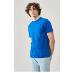 ERKEK Düz Biskilet Yaka Oversize T-shirt - Görsel 2