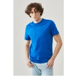 ERKEK Düz Biskilet Yaka Oversize T-shirt