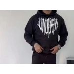 Erkek Kapüşonlu Kanguru Cepli Sweatshirt 3 İplik Pamuklu Baskılı Hoodie - Görsel 3