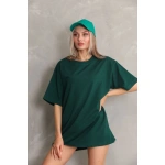 Kadın Regular Fit Tişört Bisiklet Yaka Yazlık Kısa Kol Basıc T-Shirt