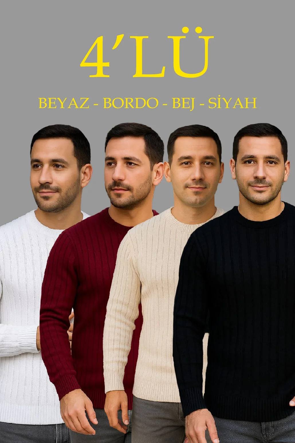 erkek-fitilli-triko-kazak-4lu-set-beyaz-saks-mavisi-gri-siyah-kalin-dokuma-pamuklu-regular-fit-bisiklet-yaka-uzun-kollu-kislik-ve-baharlik-rahat-triko-kombini-86848575-sw1030sh1545 Erkek Fitilli Triko Bisiklet Yaka Kalın Kazak 4'lü Set Beyaz-Bebek Mavisi-Gri - Görsel 1